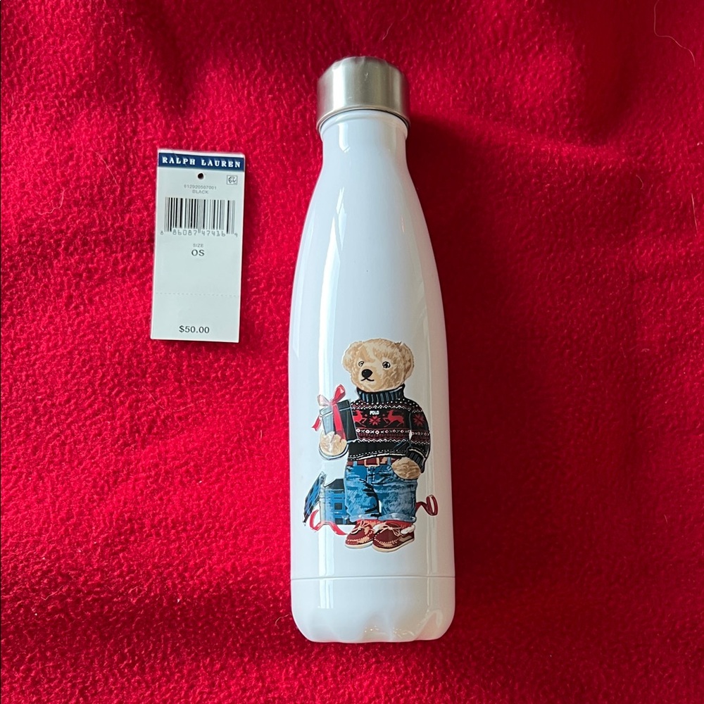 🎉Host Pick🎉Polo Ralph Lauren Holiday Sweater Polo Bear 17oz Water Bottle